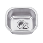 15"x13"x7" Undermount Stainless Steel Single Bowl Kitchen Bar Sink 18 Gauge - Orlando Product