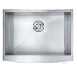 24"x20"x10" Zero Radius Stainless Steel Single Bowl Apron Farm Sink, 16 Gauge - Orlando Product