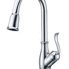 Single Handle Pull Down Sprayer Kitchen Faucet with 3 Function - Chrome