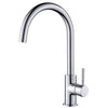 Single Handle Stainless Steel Kitchen Sink Faucet - Chrome