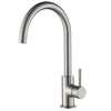 Single Handle Stainless Steel Kitchen Sink Faucet - Brushed Nickel