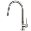 Single Handle Pull Down Sprayer Kitchen Faucet with 2 Function - Brushed Nickel