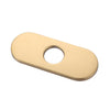 6 inch Stainless Steel Hole Cover Deck Plate for 1 or 3 Hole Bathroom Faucet - Brushed Gold