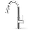 Single Handle Pull Down Sprayer Kitchen Faucet with 2 Function - Chrome