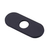 6 inch Stainless Steel Hole Cover Deck Plate for 1 or 3 Hole Bathroom Faucet - Matte Black