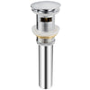 Bathroom Pop Up Drain With Overflow - Chrome