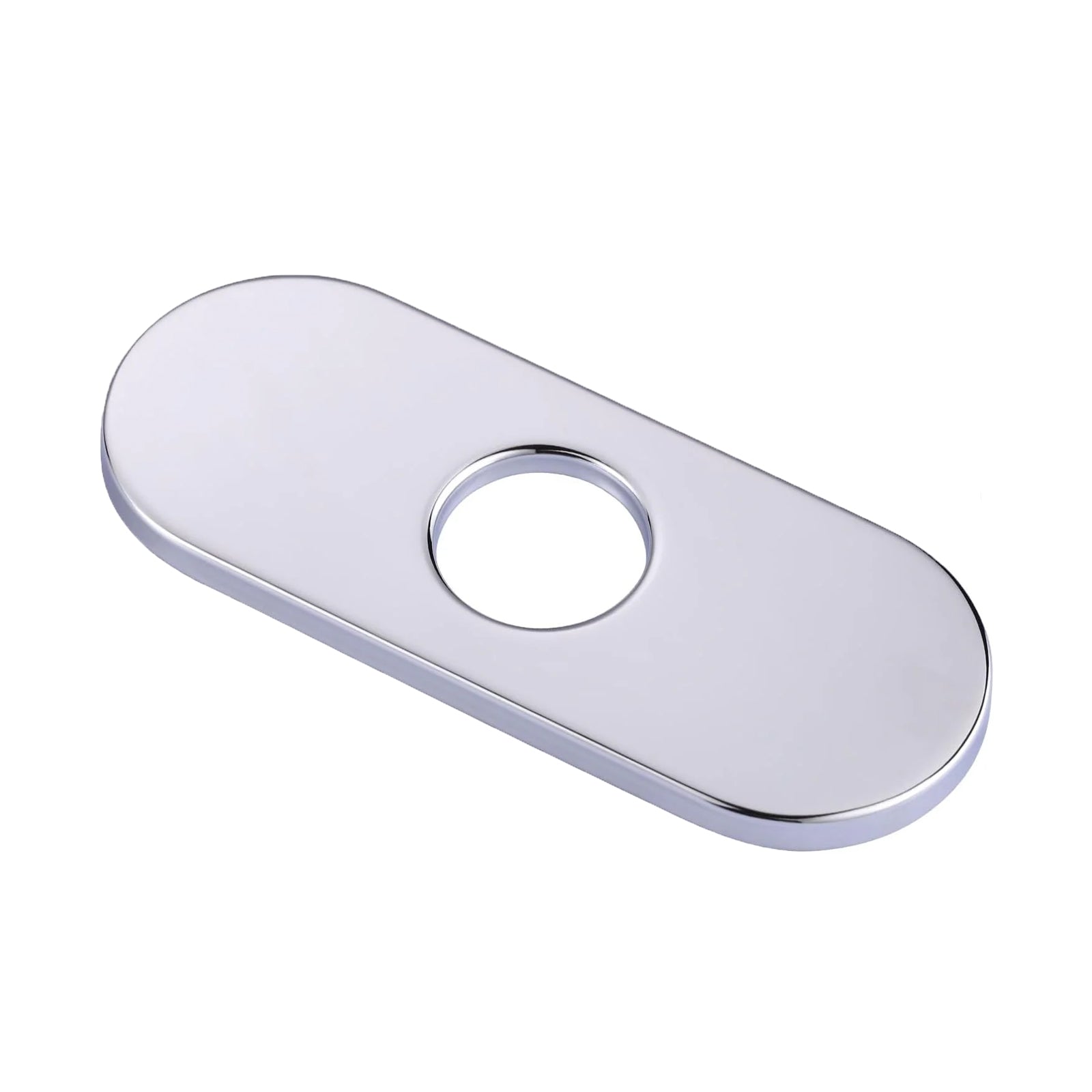 6 inch Stainless Steel Hole Cover Deck Plate for 1 or 3 Hole Bathroom Faucet - Orlando Product