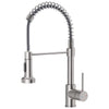 Single Handle Pull Down Sprayer Kitchen Faucet with 3 Function - Brushed Nickel
