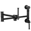 Two Handles pot filler faucet - Matte Black