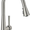 Single Handle Pull Down Sprayer Kitchen Faucet with 3 Function - Brushed Nickel