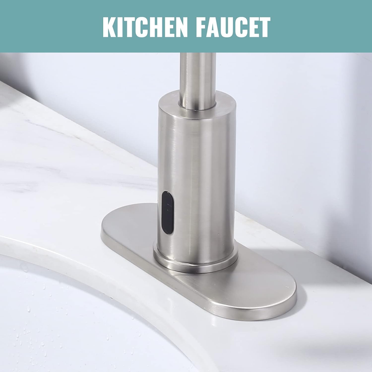 6 inch Stainless Steel Hole Cover Deck Plate for 1 or 3 Hole Bathroom Faucet - Orlando Product