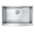 30"x20"x10" Zero radius Stainless Steel Single Bowl Apron Farm Sink, 16 Gauge - Orlando Product