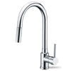 Single Handle Pull Down Sprayer Kitchen Faucet with 2 Function - Chrome