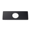 6 inch Stainless Steel Hole Cover Deck Plate for Bathroom Faucet - Matte Black