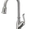 Single Handle Pull Down Sprayer Kitchen Faucet with 3 Function - Brushed Nickel
