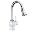 Single Handle Pull Down Sprayer Kitchen Faucet with 3 Function - Chrome
