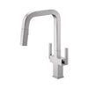 Two Handles Pull Down Sprayer Kitchen Faucet with 2 Function -KSK1219 - Brushed Nickel