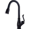 Single Handle Pull Down Sprayer Kitchen Faucet with 3 Function - Oil Rubbed Bronze