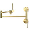 Two Handles pot filler faucet - ORPF412 - Brushed Gold