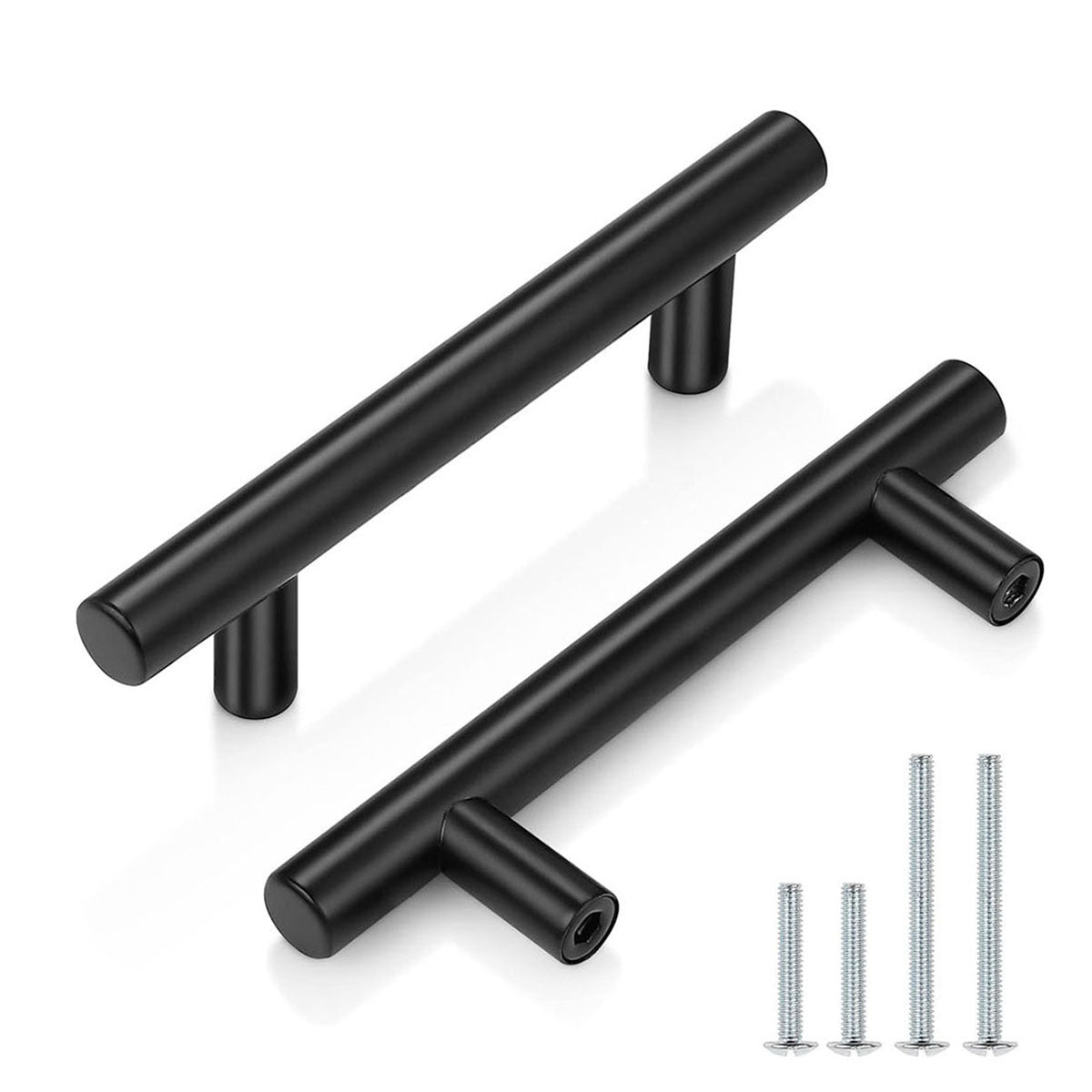 5" Stainless Steel Cabinet pulls/handles - 100 Pieces Matte Black