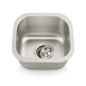 13"x13" Small Kitchen Sink Undermount Stainless Steel 18G