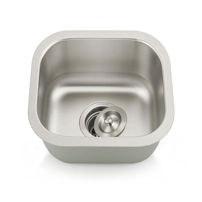 13"x13" Small Kitchen Sink Undermount Stainless Steel 18G