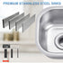 13"x13"x7" Undermount 18 Gauge Stainless Steel Single Bowl Kitchen Bar Sink