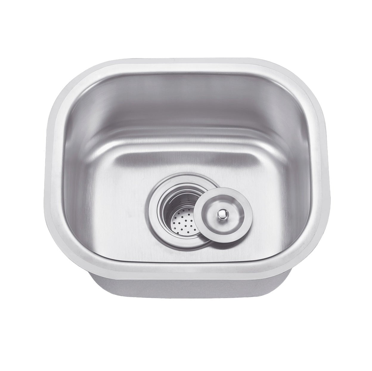 15"x13"x7" Undermount Stainless Steel Single Bowl Kitchen Bar Sink 18 Gauge - Orlando Product