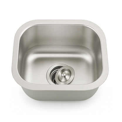 15"x13" Small Kitchen Sink Undermount Stainless Steel 18G