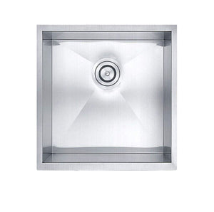 17"x19" Undermount Stainless Steel Zero Radius Single Bowl Kitchen Sink,18 Gauge - Orlando Product