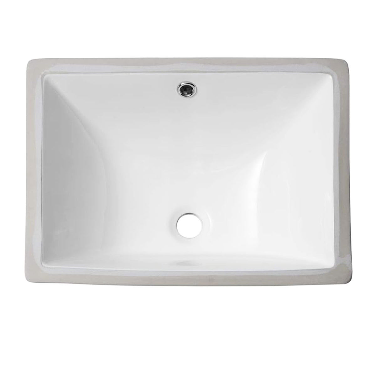 18"x13" Rectangle Ceramic Undermount Bathroom Sink wholesale 96 PCS