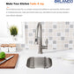18"x18"x8" Undermount Stainless Steel Single Bowl Kitchen Bar Sink 18 Gauge - Orlando Product
