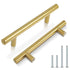 7.5" Stainless Steel Cabinet pulls/handles - 100 Pieces Brushed Gold