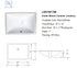 16“x11”  Rectangle Ceramic Undermount Bathroom Sink wholesale  96 PCS