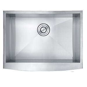 24"x20"x10" Zero Radius Stainless Steel Single Bowl Apron Farm Sink, 16 Gauge - Orlando Product