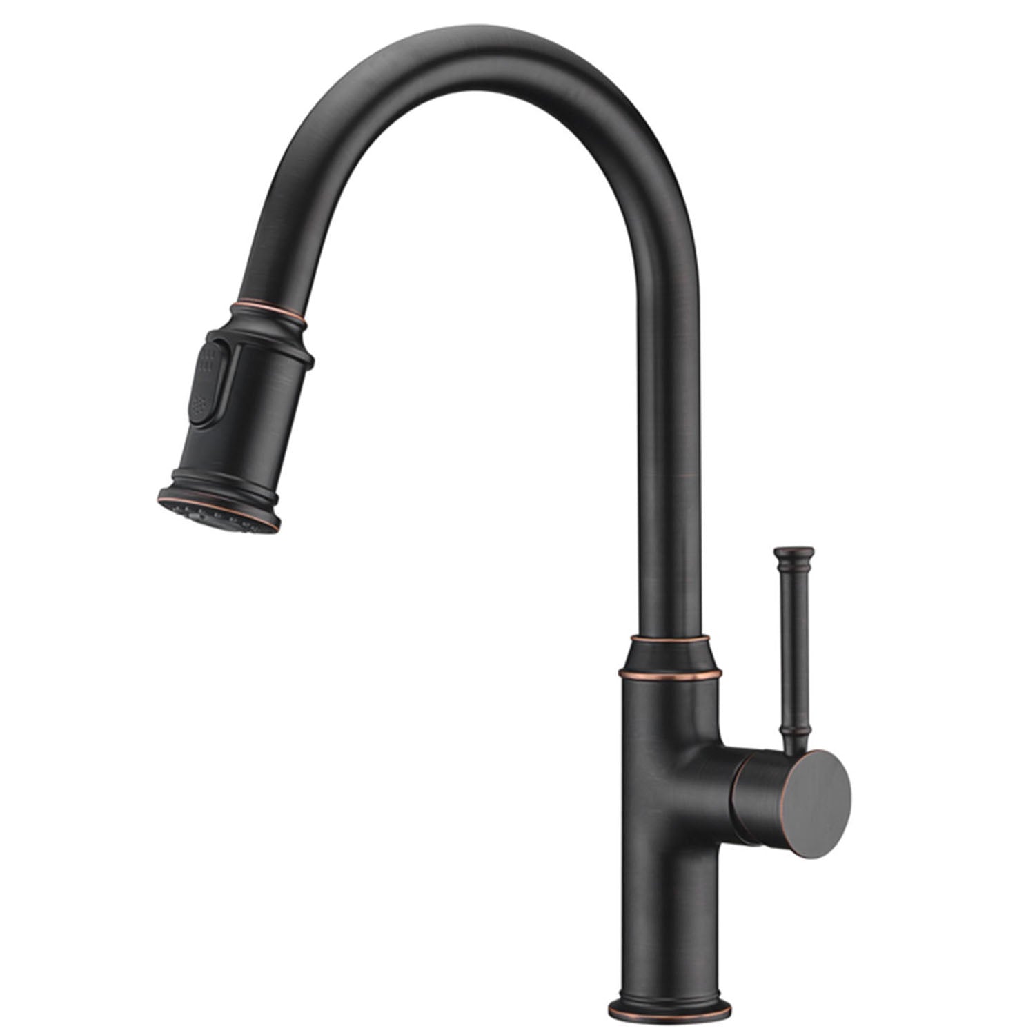 Single Handle Pull Down Sprayer Kitchen Faucet with 2 Function