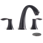 ORLANDO 3 Hole widespread Bathroom Faucet with Pop Up Drain