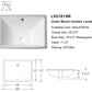 18"x13" Rectangle Ceramic Undermount Bathroom Sink with Overflow - Orlando Product
