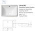 18"x13" Rectangle Ceramic Undermount Bathroom Sink wholesale 96 PCS