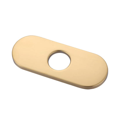 6 inch Stainless Steel Hole Cover Deck Plate for 1 or 3 Hole Bathroom Faucet - Orlando Product