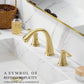 ORLANDO 8 inch Widespread Bathroom Faucet, Two Handle Bathroom Faucet 3 Hole with Pop - up Drain - Orlando Product