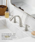 ORLANDO 3 Hole widespread Bathroom Faucet with Pop Up Drain