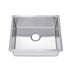 22"x18"x9" Undermount 18 Gauge Stainless Steel Finger Radius Single Bowl Kitchen Sink