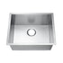 22"x18"x9" Undermount Stainless Steel 93 Degree Sharp Edge Single Bowl Kitchen Sink