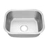 23"x18"x9" Undermount Stainless Steel Single Bowl Kitchen Sink