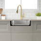 23"x21"x6" Undermount Stainless Steel Single Bowl Kitchen ADA Sink, 18 Gauge - Orlando Product