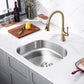 23"x21"x6" Undermount Stainless Steel Single Bowl Kitchen ADA Sink, 18 Gauge - Orlando Product