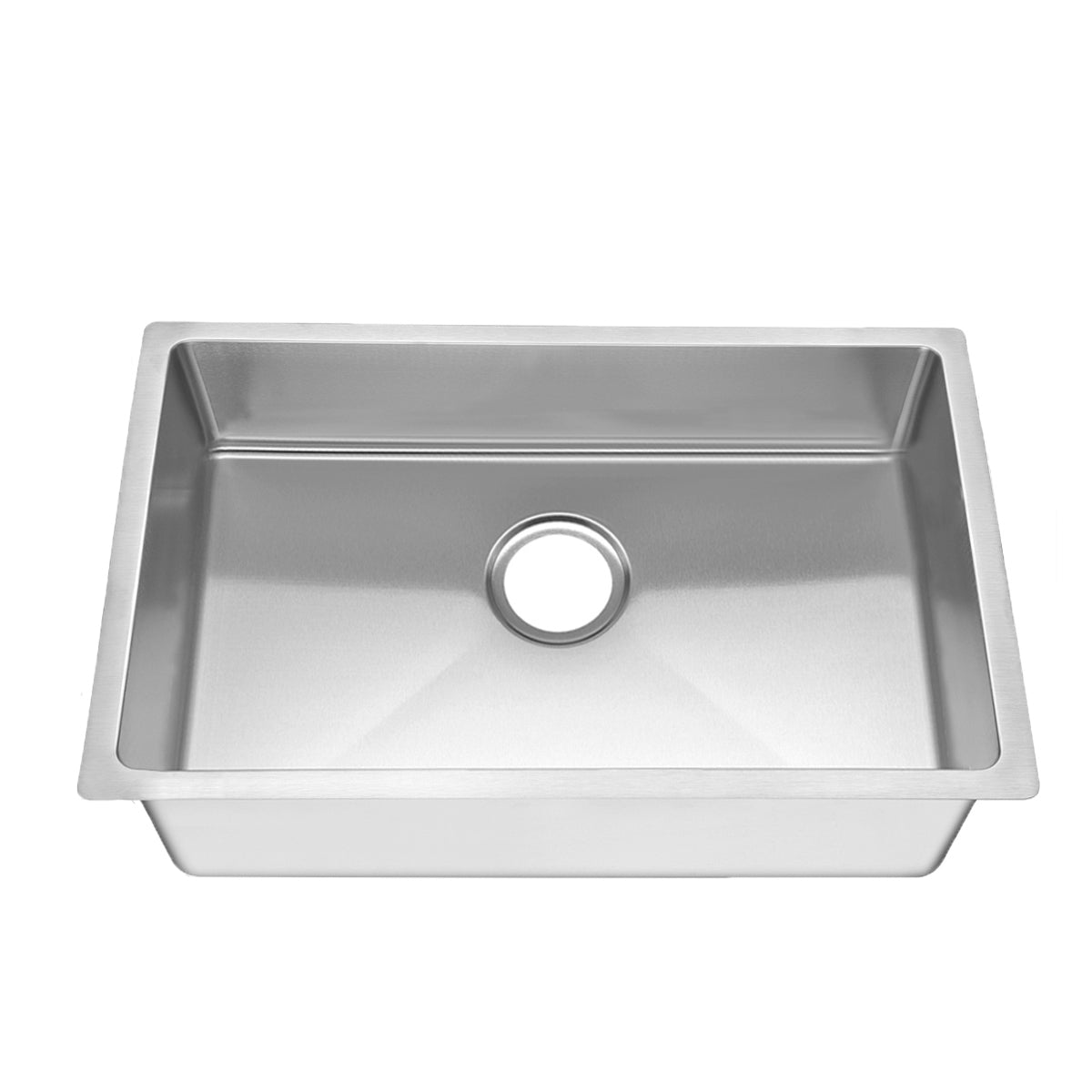 27"x18"x5" ADA Undermount Stainless Steel Finger Radius Single Bowl Kitchen Sink