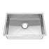 27"x18"x6" ADA Undermount Stainless Steel Finger Radius Single Bowl Kitchen Sink