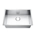 27"x18"x9“ Undermount Stainless Steel 93 Degree Sharp Edge Single Bowl Kitchen Sink